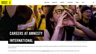 
                            3. Amnesty International - International Secretariat Careers - home