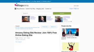 
                            8. Amoory Dating Site Review: Join 100% Free Online Dating Site