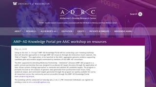 
                            5. AMP-AD Knowledge Portal pre AAIC workshop on resources ...