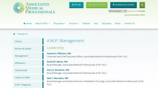 
                            8. AMP - Associated Medical Professionals