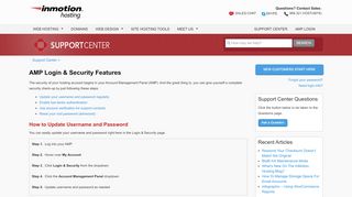 
                            8. AMP Login & Security Features | InMotion Hosting Support ...