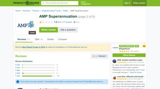 
                            8. AMP Superannuation Reviews (page 2) - ProductReview.com.au