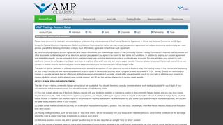 
                            7. AMP Trading - Account Setup - Log In