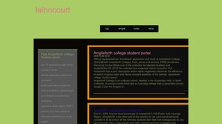 
                            6. Ampleforth college student portal :: laihocourt