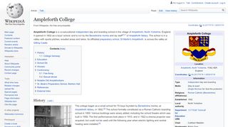 
                            4. Ampleforth College - Wikipedia
