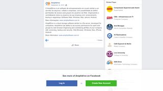 
                            5. Amplidrive - O AmpliDrive é um software de armazenamento ...