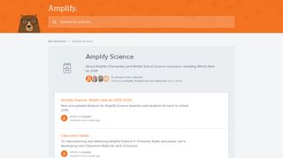 
                            6. Amplify Science | Amplify Help Center