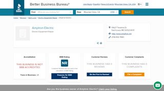 
                            4. Amptron Electric | Better Business Bureau® Profile