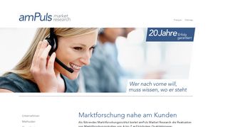 
                            7. amPuls Market Research AG - Marktforschungsstudien auf ...