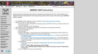 
                            7. AMRDEC SAFE Instructions - tamc.amedd.army.mil