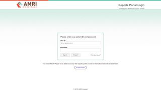 
                            3. AMRI Hospital Reports Portal Login