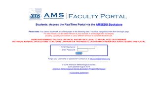 
                            7. AMS Faculty Portal - American Meteorological Society