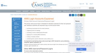 
                            4. AMS Login Accounts Explained - American Mathematical ...