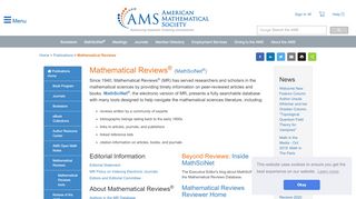 
                            2. AMS :: Mathematical Reviews - American Mathematical Society