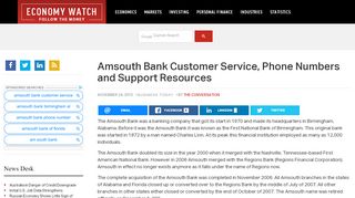 
                            4. Amsouth Bank Customer Service, Phone Numbers and Support ...