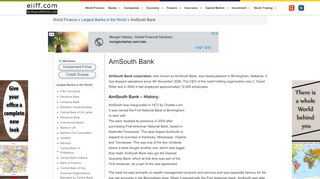 
                            9. AmSouth Bank | World Finance