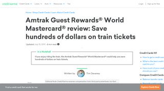 
                            9. Amtrak Guest Rewards Credit Card Review | Credit Karma