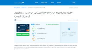 
                            3. Amtrak Guest Rewards® World Mastercard® Credit Card