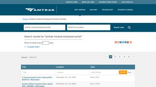 
                            4. Amtrak Intranet Employee Portal - Amtrak Jobs - Jobs at Amtrak