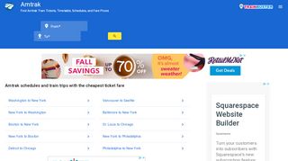 
                            8. Amtrak Train Tickets, Schedules and Fares