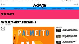 
                            6. AmtrakConnect : Free WiFi - 2 | AdAge