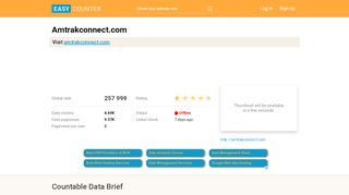 
                            2. Amtrakconnect.com - Easy Counter: Count web pages …