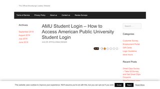 
                            4. AMU Student Login – How to Access American Public University ...