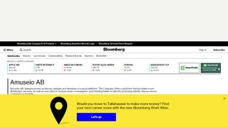 
                            8. Amuseio AB - Company Profile and News - Bloomberg Markets