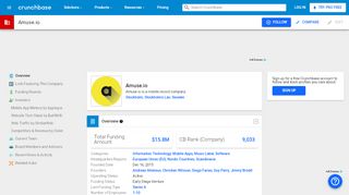
                            6. Amuse.io - Overview | Crunchbase