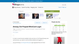 
                            5. Amway Citi Prepaid WireCard Login - Blogarama