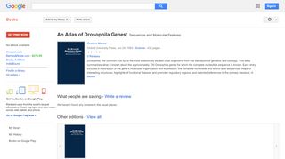 
                            5. An Atlas of Drosophila Genes: Sequences and Molecular Features