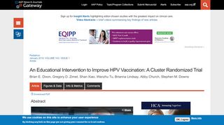 
                            9. An Educational Intervention to Improve HPV Vaccination: A Cluster ...