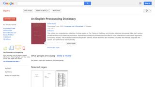 
                            9. An English Pronouncing Dictionary