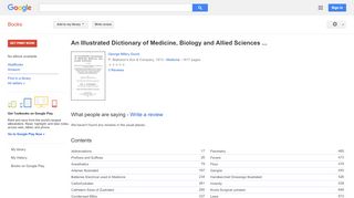 
                            8. An Illustrated Dictionary of Medicine, Biology and Allied Sciences ... - Google Books Result