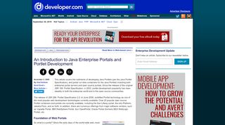 
                            6. An Introduction to Java Enterprise Portals and Portlet Development