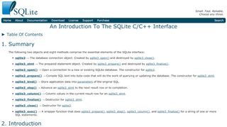 
                            5. An Introduction To The SQLite C/C++ Interface