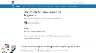 
                            2. An OAuth 2.0 introduction for beginners - ITNEXT