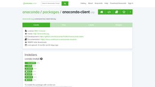 
                            3. Anaconda Client :: Anaconda Cloud