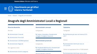 
                            1. Anagrafe degli Amministratori Locali e Regionali