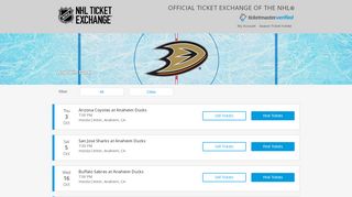 
                            6. Anaheim Ducks Tickets 2019-20 | NHL Official …