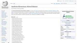 
                            5. Anaheim Elementary School District - Wikipedia