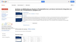
                            7. Analyse von Methoden zur Suche in Portalplattformen und ...