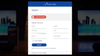 
                            7. Analytics Vidhya Accounts | Register