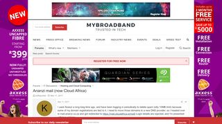 
                            8. Ananzi mail (now Cloud Africa) | MyBroadband Forum