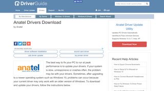 
                            8. Anatel Drivers Download for Windows 10, 8, 7, XP, Vista