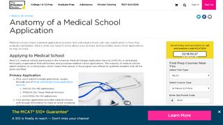 
                            9. Anatomy of a Medical School Application | The Princeton Review