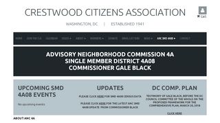 
                            8. ANC SMD 4A08 - Crestwood Citizens Association