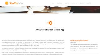 
                            6. ANCC Certification Mobile App - ShuffleLabs