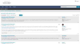 
                            5. Ancestry and LDS Account - Tech Forum