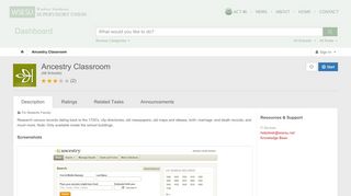 
                            6. Ancestry Classroom | All Schools | Dashboard